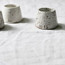 Load image into Gallery viewer, egg cup flecked quail shell