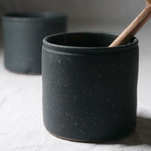Load image into Gallery viewer, utensil pot textured black
