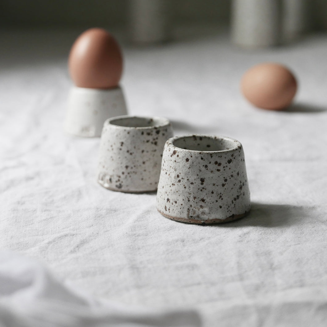 egg cup flecked quail shell