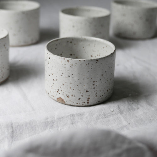 white flecked tumbler