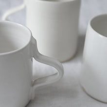 Load image into Gallery viewer, handmade simple shiny white mug