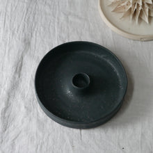 Load image into Gallery viewer, candle stick holder matt black glaze