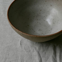 Load image into Gallery viewer, Flecked clay bowl, glazed inside