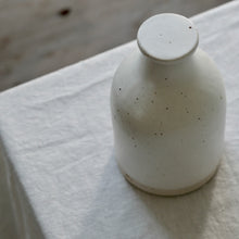 Load image into Gallery viewer, white flecked stoneware bottle