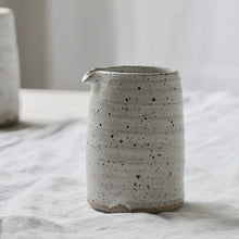 Load image into Gallery viewer, speckled matte white simple jug