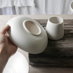 centre piece bowl with detachable ceramic stand