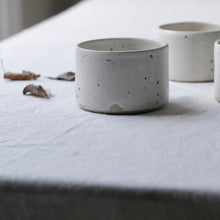 Load image into Gallery viewer, white flecked coffee tumbler