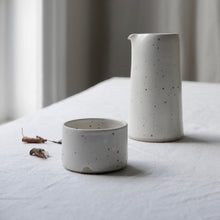 Load image into Gallery viewer, white flecked coffee tumbler