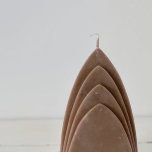 Sanne Hop beeswax candle without base ~ chocolate