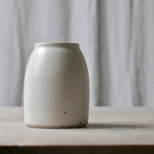 Load image into Gallery viewer, white speckled stoneware vase