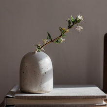 Load image into Gallery viewer, handmade bud vase white flecked clay