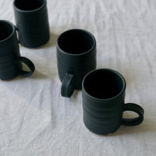 Load image into Gallery viewer, black matt espresso mug